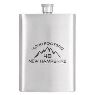 New Hampshire 4000 Footers Mountain Flask