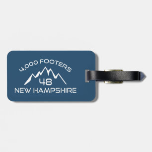 New Hampshire 4000 Footers Mountain Luggage Tag