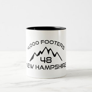 New Hampshire 4000 Footers Mountain Two-Tone Coffee Mug
