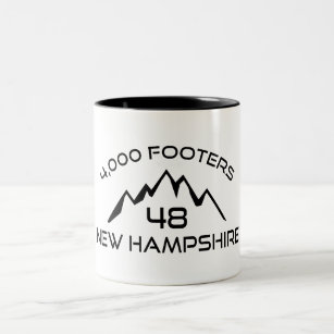 New Hampshire 4000 Footers Mountain Two-Tone Coffee Mug