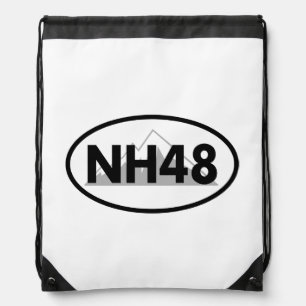 New Hampshire 48 Oval Drawstring Bag