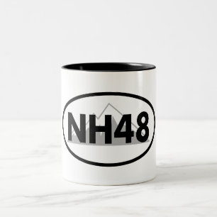 New Hampshire 48 Oval Two-Tone Coffee Mug