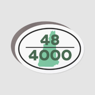 New Hampshire 48 Over 4,000 Hiking Car Magnet