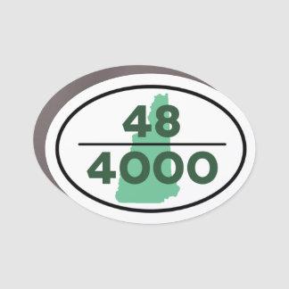 New Hampshire 48 Over 4,000 Hiking Car Magnet