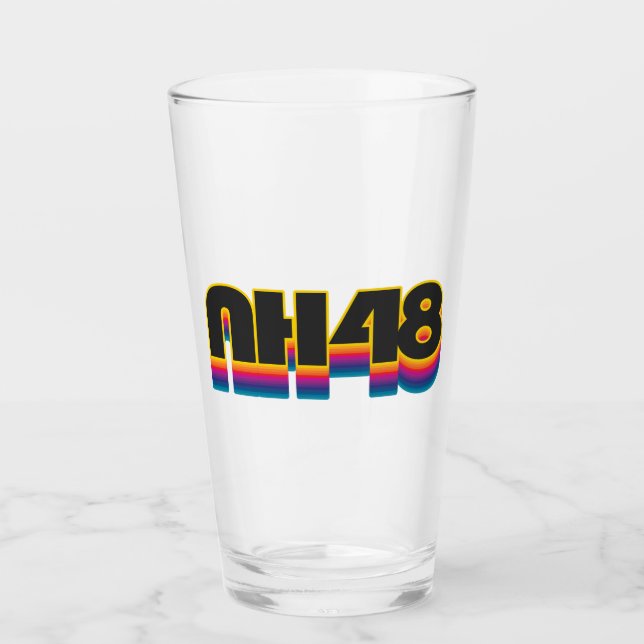 New Hampshire 48 Rainbow Glass (Front)