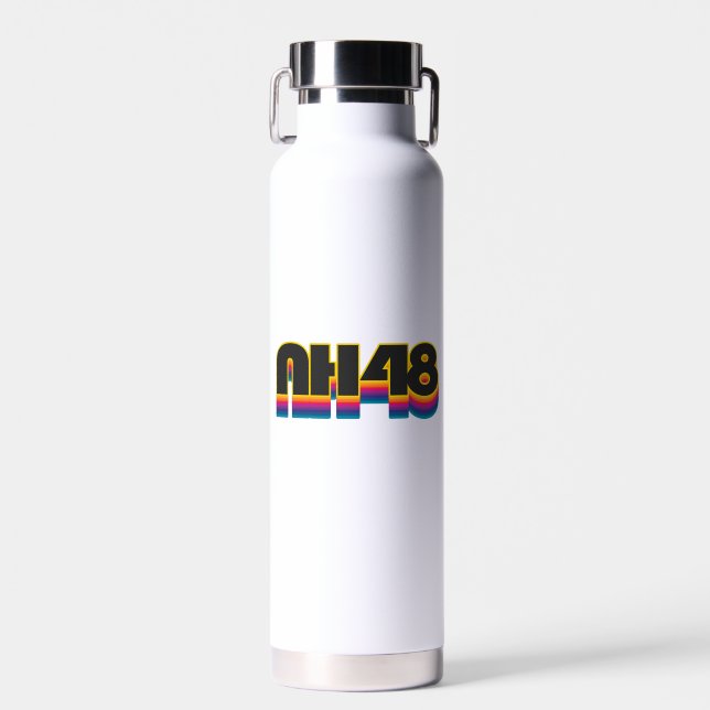 New Hampshire 48 Rainbow Water Bottle (Front)