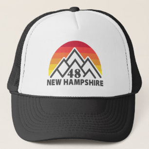 New Hampshire 48 Retro Mountain Trucker Hat