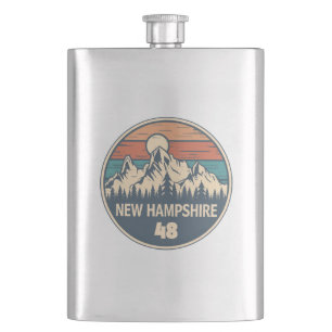 New Hampshire 48 Sunset Flask