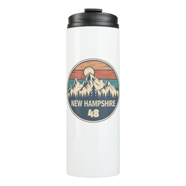 New Hampshire 48 Sunset Thermal Tumbler (Front)