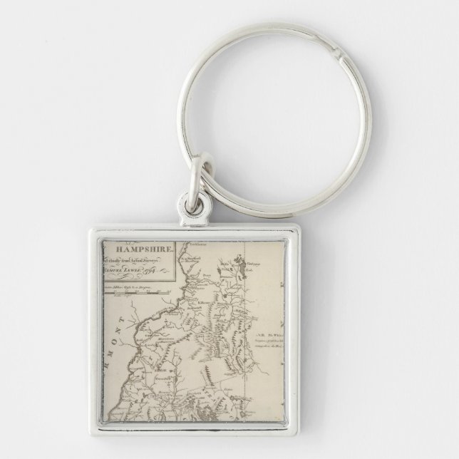 New Hampshire 4 Keychain (Front)