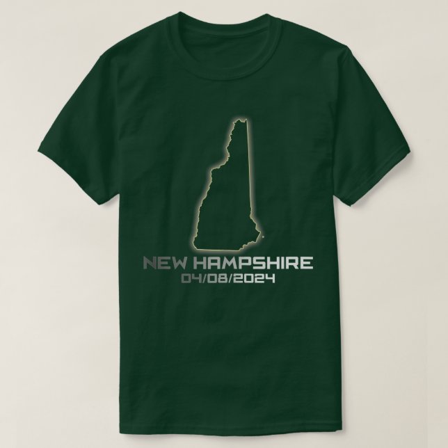 New Hampshire America Astronomy otal Solar Eclipse T-Shirt (Design Front)