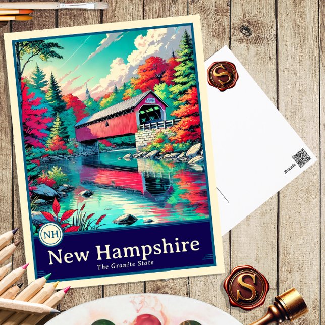 New Hampshire | Anime Style Cel Shaded Postcard (Creator Uploaded)
