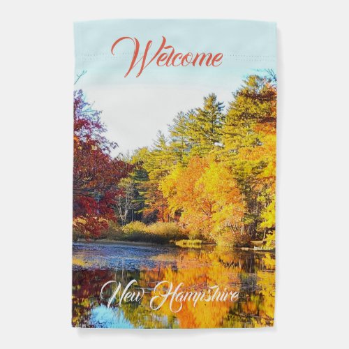 New Hampshire autumn garden flag