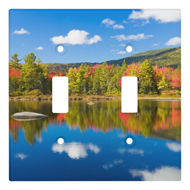 New Hampshire autumn landscape Light Switch Cover (Front)