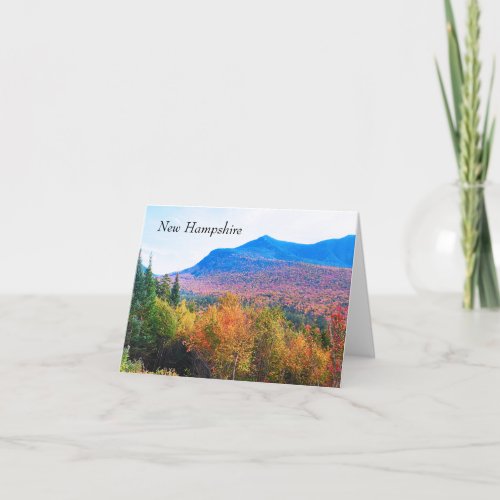 New Hampshire autumn mountains  Card