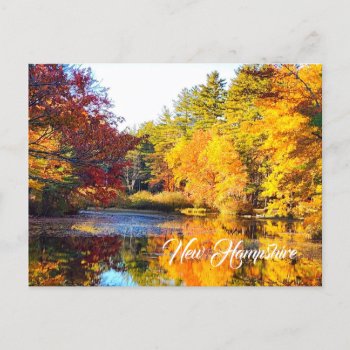 New Hampshire Autumn  Postcard by RenderlyYours at Zazzle