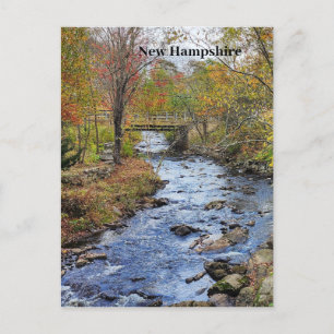 New Hampshire autumn river Postcard