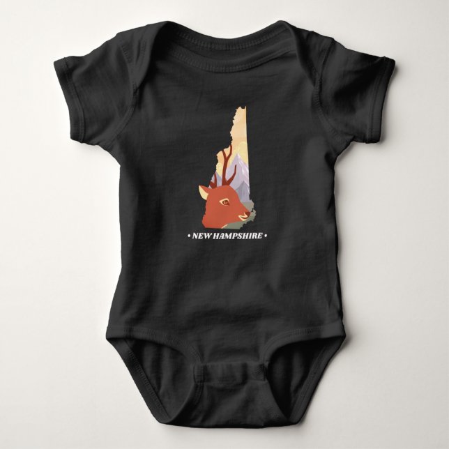New Hampshire Baby Bodysuit (Front)