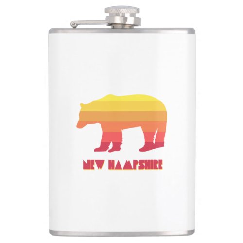 New Hampshire Bear Flask