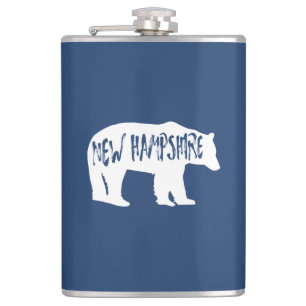 New Hampshire Bear Flask