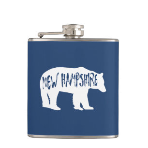 New Hampshire Bear Flask
