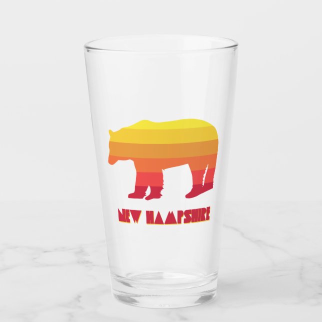 New Hampshire Bear Glass (Front)