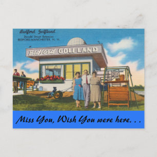 New Hampshire, Bedford Golfland, Manchester Postcard