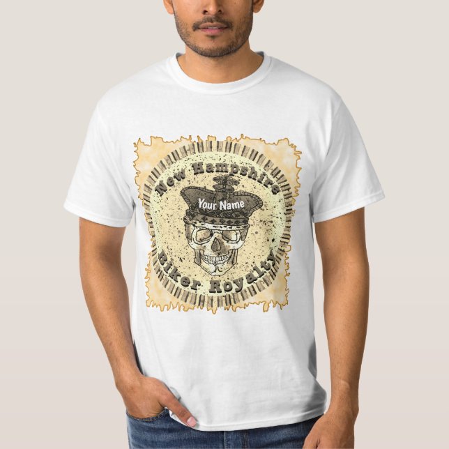 New Hampshire Biker  T-Shirt (Front)
