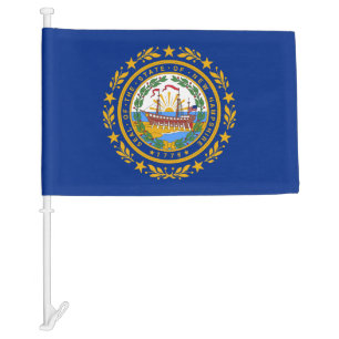 New Hampshire Car Flag