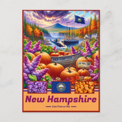 New Hampshire Charm Scenic Wonders Postcard
