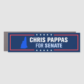 New Hampshire Chris Pappas for Senate Bumper Car Magnet