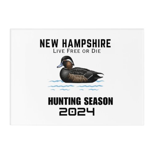 New Hampshire Duck Hunting Season 2024 Acrylic Print