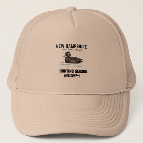 New Hampshire Duck Hunting Season 2024 Trucker Hat