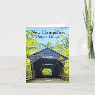 New Hampshire Durgin Bridge White Mountains  Card