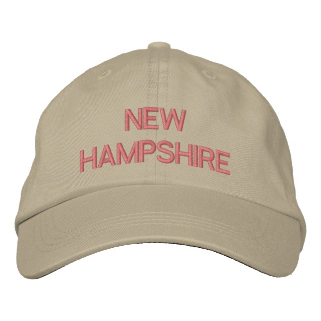 NEW HAMPSHIRE EMBROIDERED BASEBALL HAT (Front)
