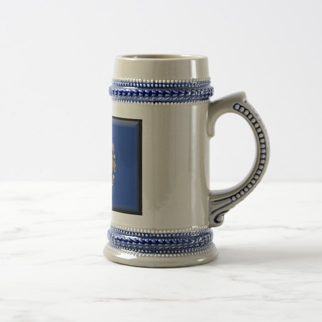 New Hampshire Flag Beer Stein (Right)