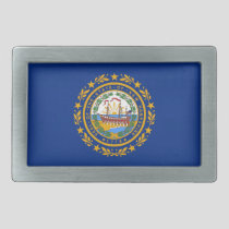 New Hampshire Flag Belt Buckle