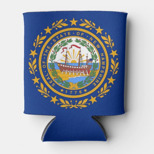 New Hampshire Flag Can Cooler