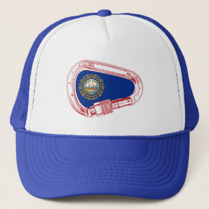 New Hampshire Flag Climbing Carabiner Trucker Hat