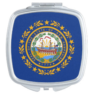 New Hampshire Flag Compact Mirror