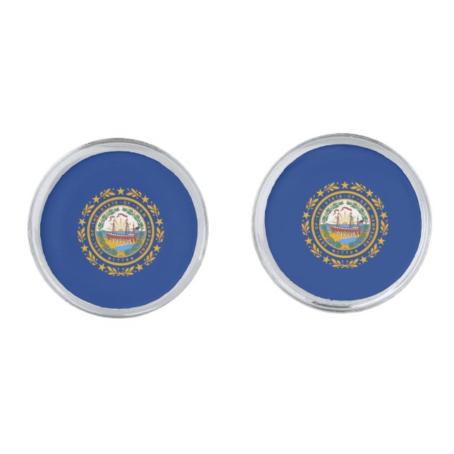 New Hampshire Flag Cufflinks (Front)
