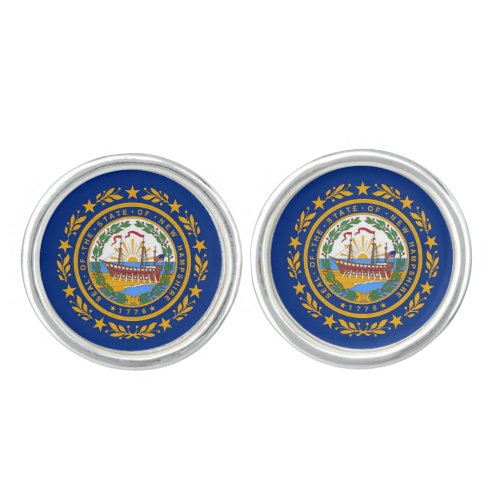 New Hampshire Flag Cufflinks