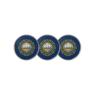 New Hampshire flag Golf Ball Marker