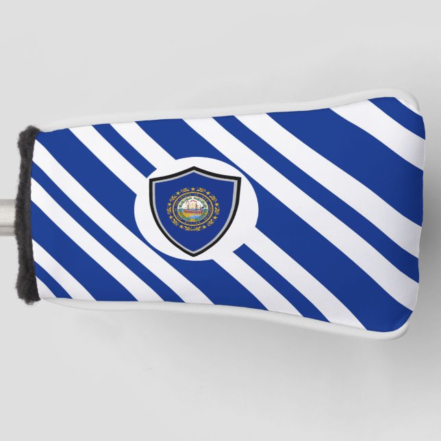 New Hampshire flag Golf Head Cover (Front)