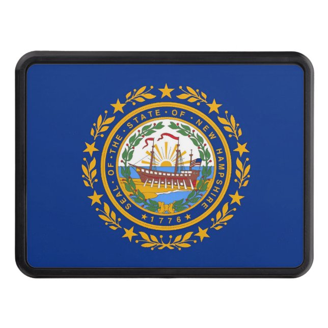 New Hampshire Flag Hitch Cover (Front)