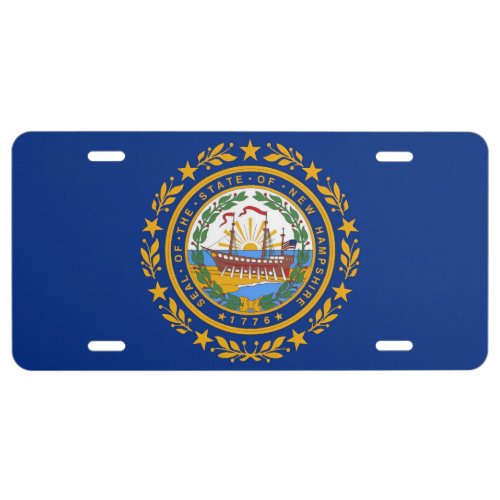 New Hampshire Flag License Plate