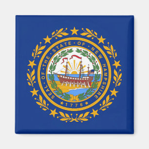 New Hampshire Flag Magnet