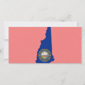 New Hampshire Flag Map (Front)