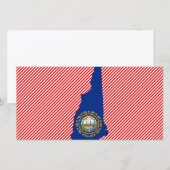 New Hampshire Flag Map (Front/Back)