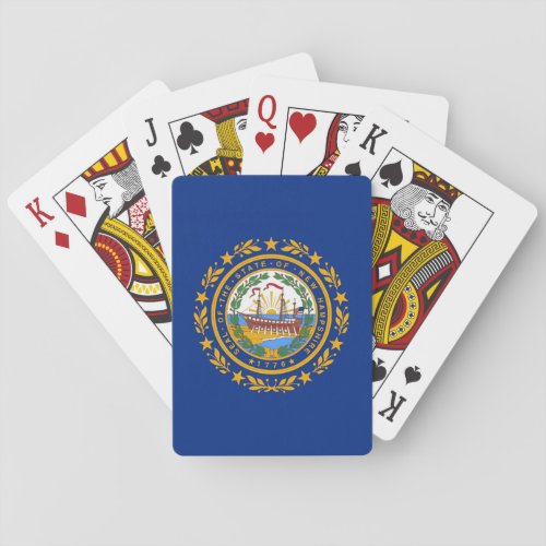 New Hampshire Flag Poker Cards